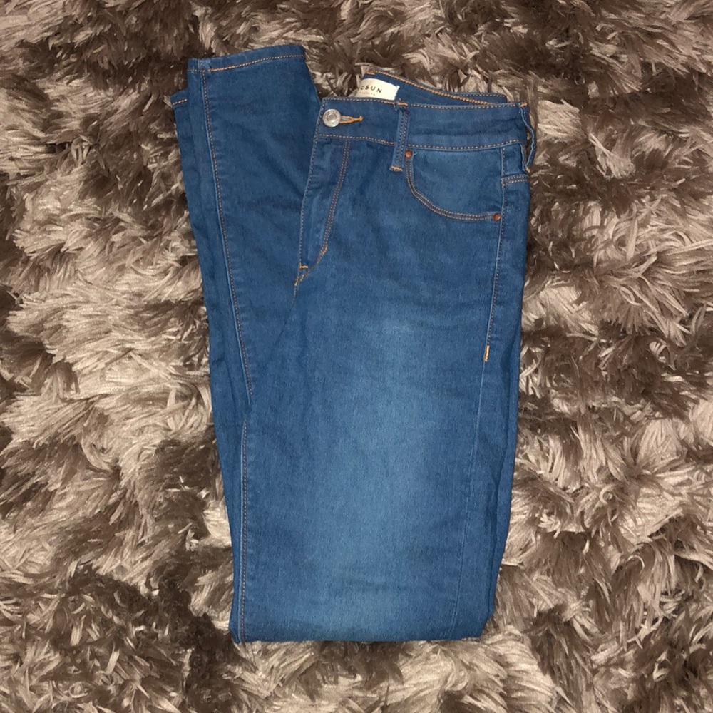Pacsun medium wash high-rise skinny jean